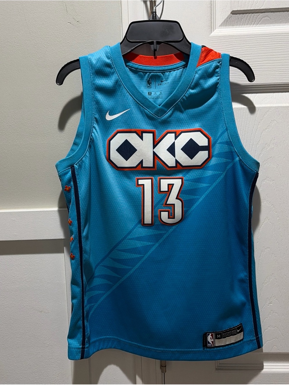 OKC Thunder Nike Basketball Jersey #13 Paul George Youth Size Medium 10-12